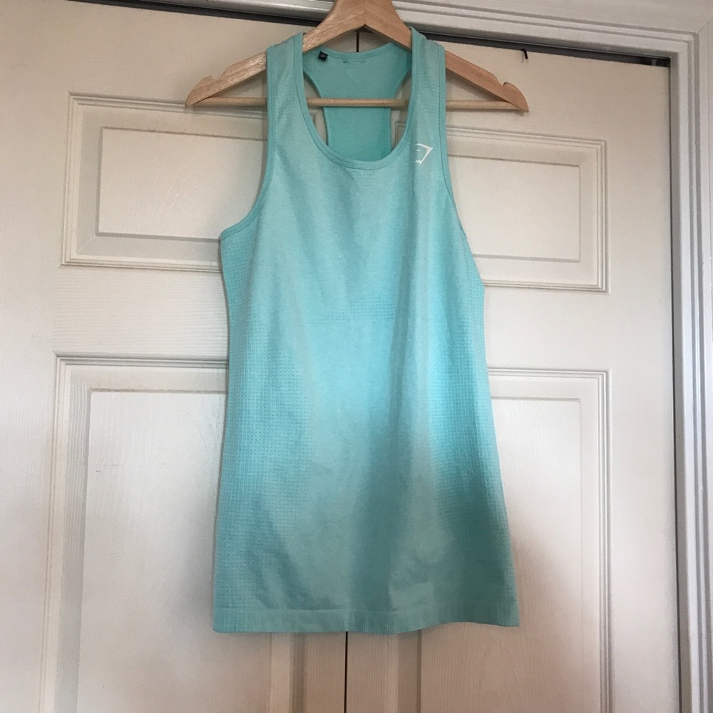 Gymshark Vital Seamless Vest Turquoise